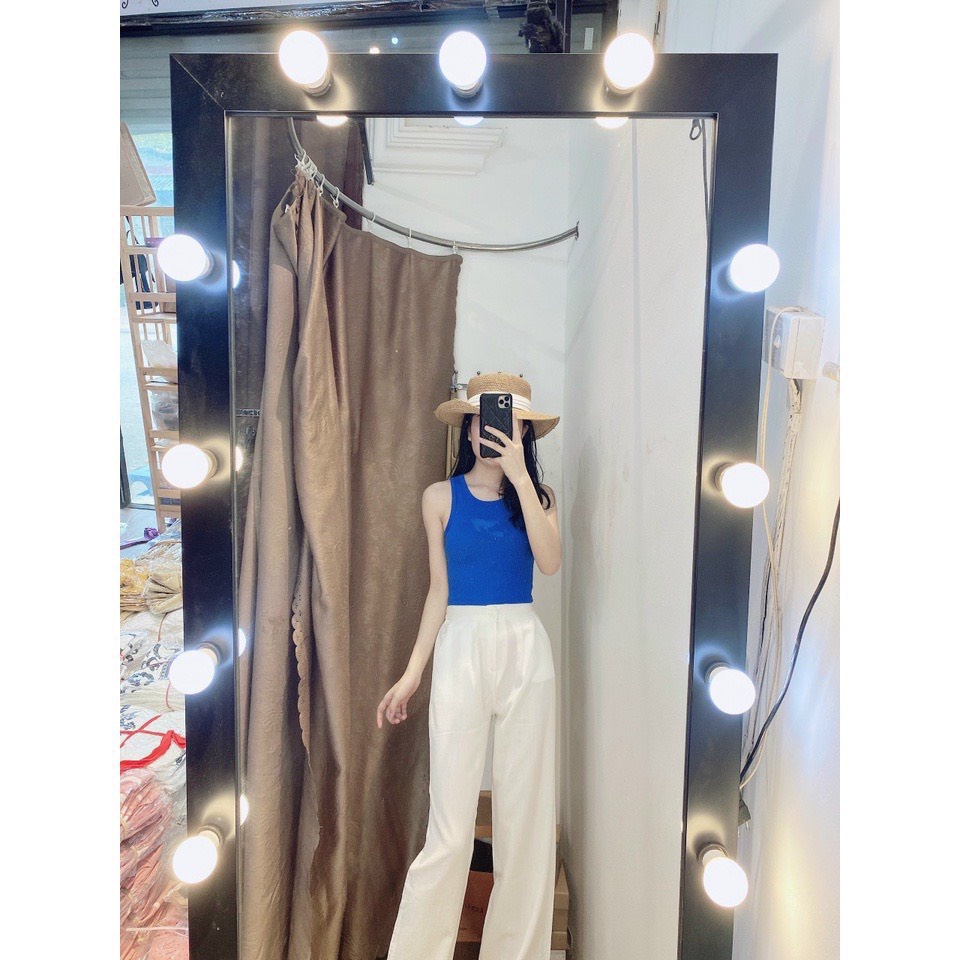 Áo ba lỗ croptop cổ đức dáng ôm body cá tính -  Áo 3 lỗ sát nách nhiều màu trẻ khỏe co giãn