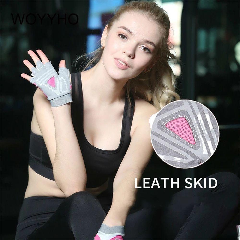 IVORY Găng Tay Thể Thao Hở Ngón Chống Trượt Thoáng Khí