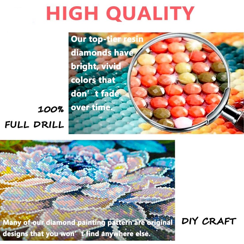 Bộ Tranh Đính Đá 5d Họa Tiết Cô Gái Xinh Đẹp Độc Đáo Diy Dùng Trang Trí Nhà Cửa