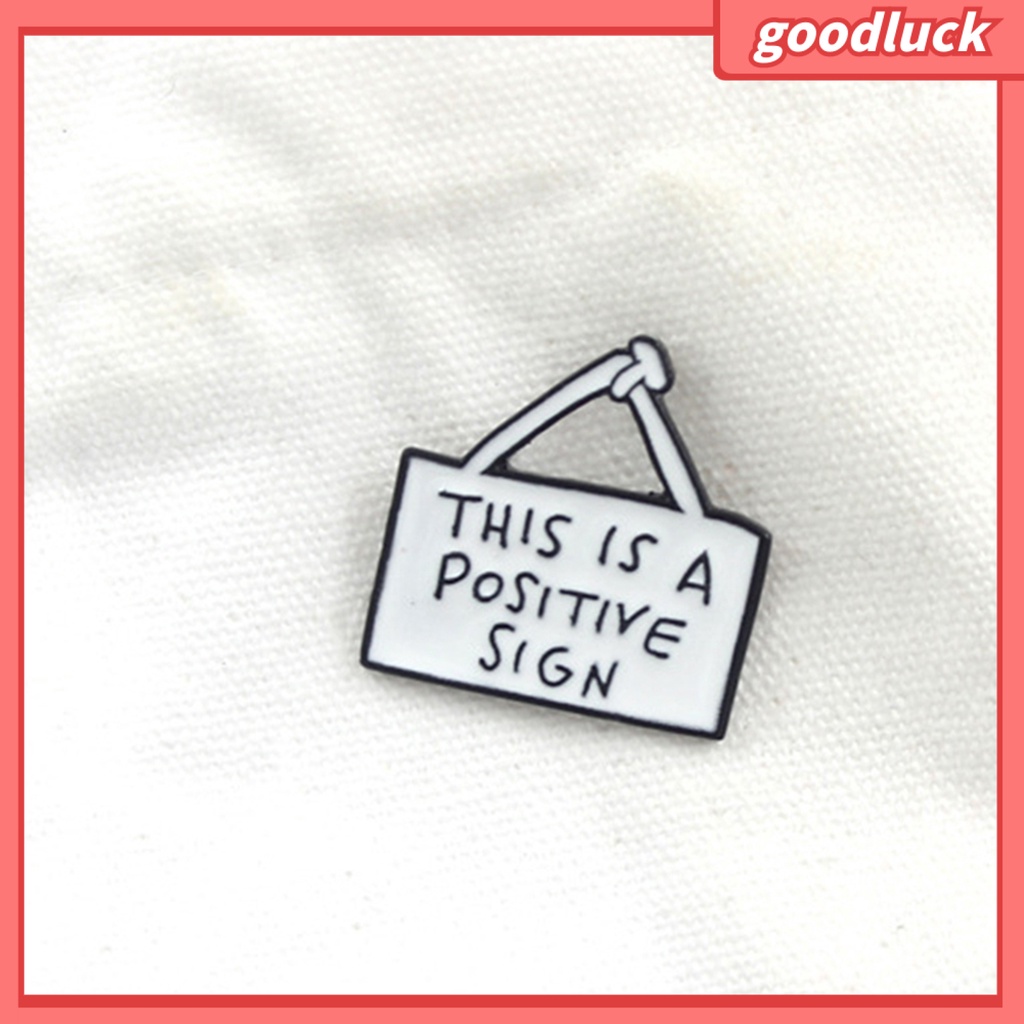 Ghim Cài Áo Hình Thẻ In Chữ Cho Nam &amp; Nữ