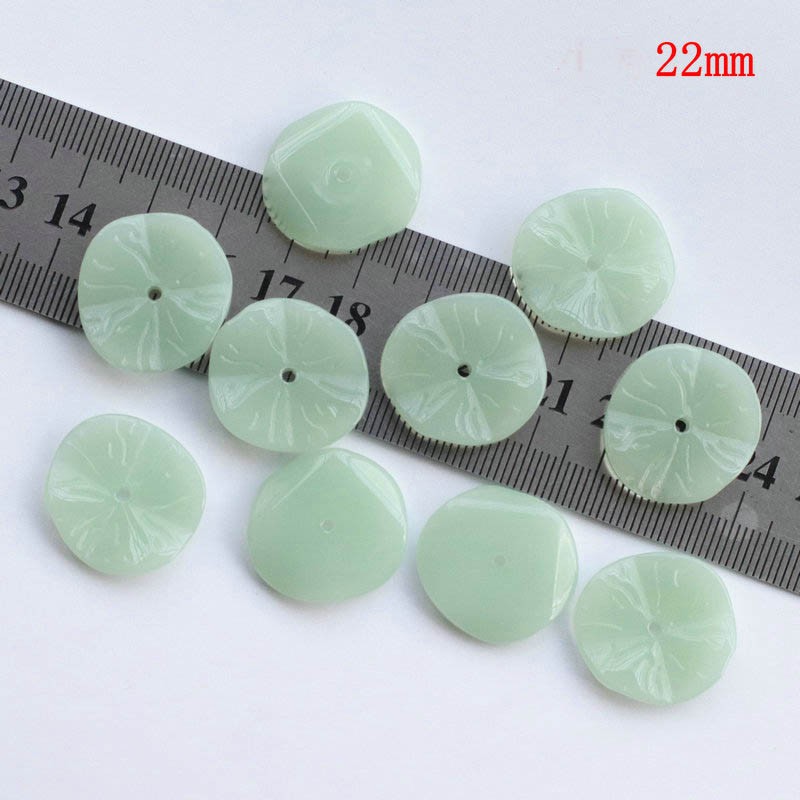 1-2 lá sen thủy tinh 16-27mm nguyên liệu làm trâm làm trang sức cổ trang