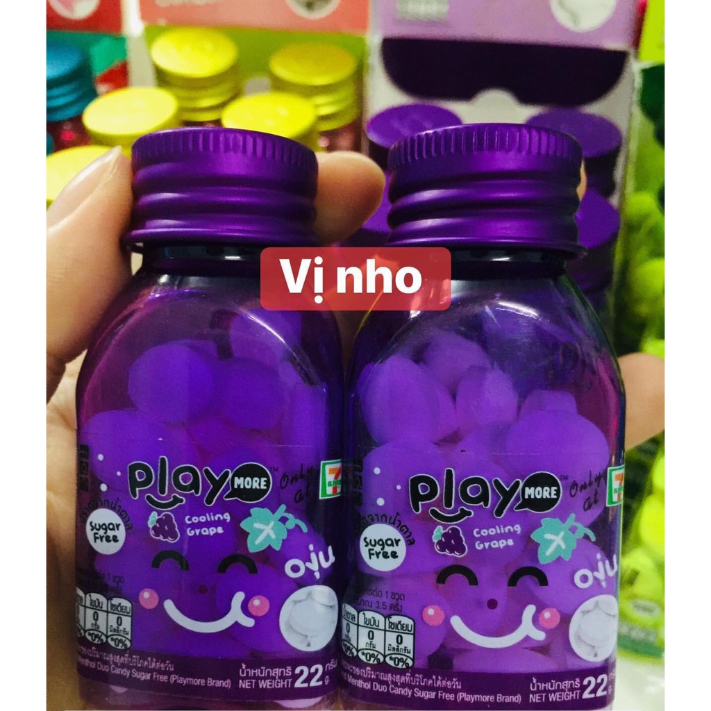 Kẹo play Thái các vị của hãng 7-Eleven 25k/ lọ 22g