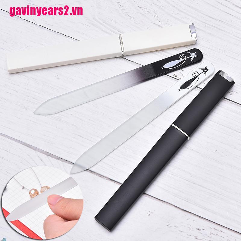 (Hàng Mới Về) Bộ 2 Cây Dũa Móng Tay Bằng Kính Tiện Lợi