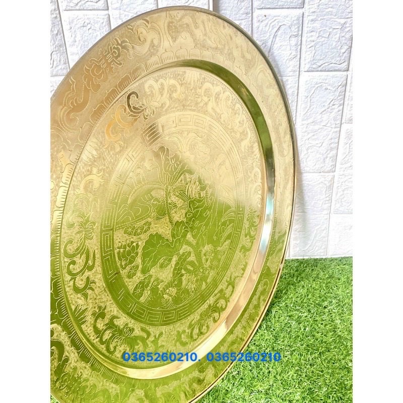 MÂM ĐỒNG HOA SEN 52 CM CHẤT LIỆU BẰNG ĐỒNG