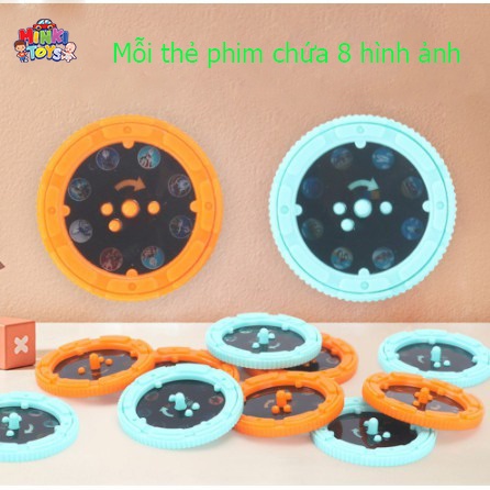 Đèn Pin Chiếu Hình Cho Bé 💖FREESHIP💖 Đồ Chơi Giáo Dục Phát Triển Não Bộ - Đồ Chơi Trí Tuệ Nhiều Màu Sắc