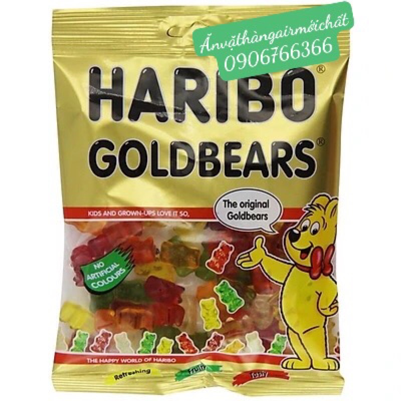 Kẹo Dẻo Haribo Gold Bears/Star Mix Gói 80g - Date 2023