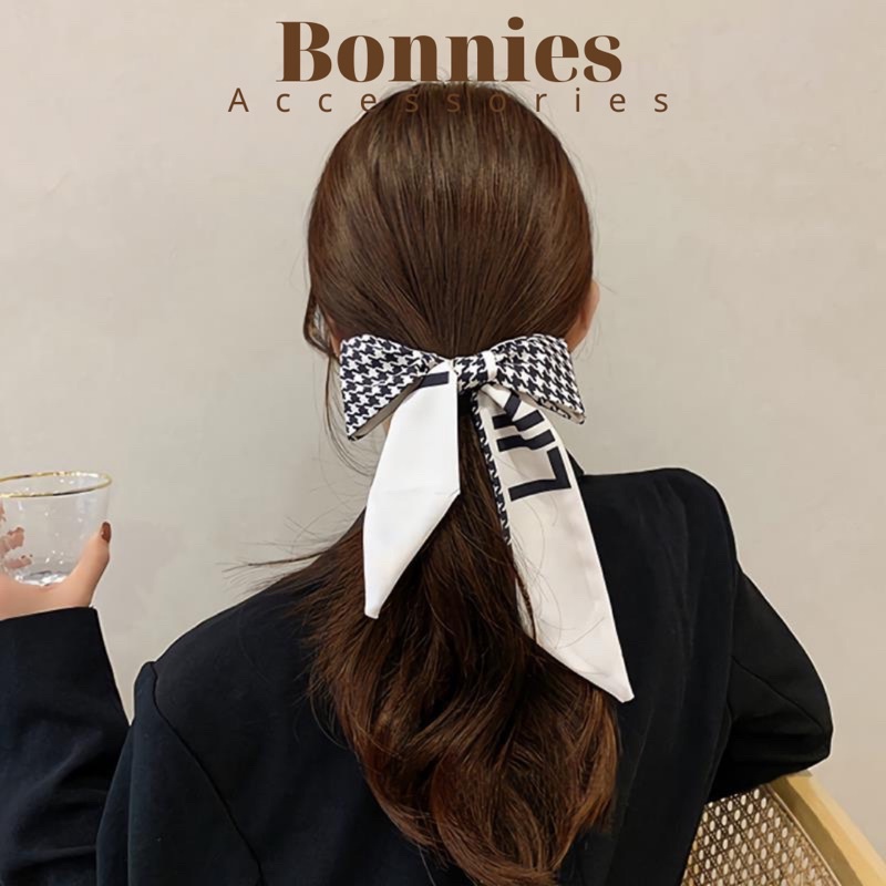 Khăn turban khăn lụa buộc tóc sắc màu trẻ trung phong cách Hàn Quốc - Bonnies Accessories (K001)