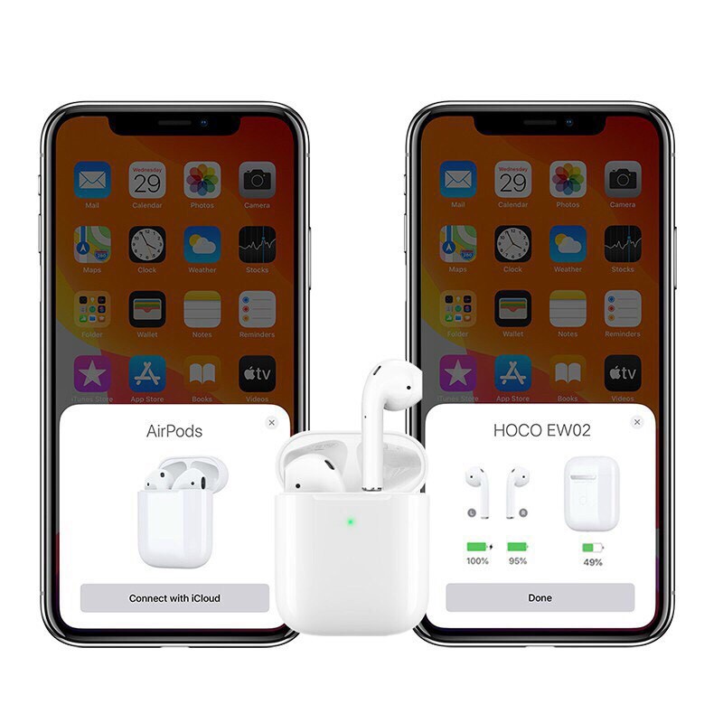 Tai nghe bluetooth TWS Hoco EW19, âm thanh siêu hay, tai nghe không dây cho điện thoại, máy tính bảng, tai nghe game