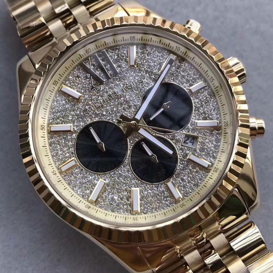 ĐỒNG HỒ NAM MICHAEL KORS MK8515 MK8494 DÒNG LEXINGTON SIZE 44MM FULLBOX HÃNG