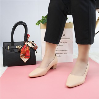 GIÀY CAO GÓT BASIC 3P MŨI VUÔNG