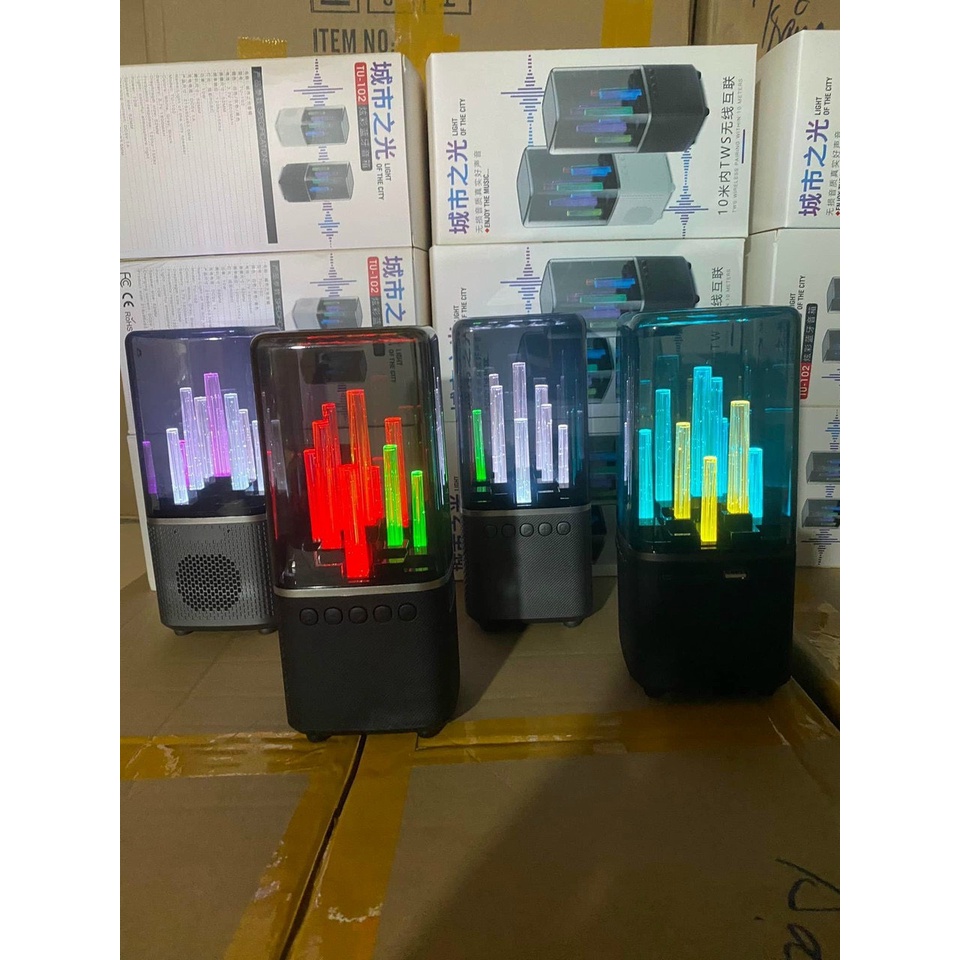 Loa Bluetooth Tháp BLT TU-102, Đèn LED Siêu Đẹp,Tự Động Đổi Màu,Thay Thế Đèn Ngủ, Âm Thanh Sống Động. Bảo Hành 12 Tháng