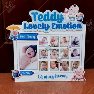 Combo gồm bảng ảnh 12 tháng +chibi +kèm quà tặng
