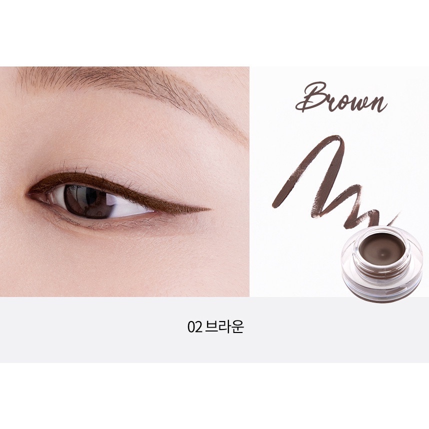 Kẻ Mắt Dạng Gel TonyMoly Backstage Gel Eyeliner 4g - 01 Black 02 Brown