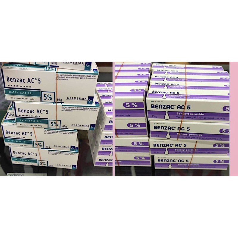 (Bill) Kem Benzac AC 5% & 2.5% loại bỏ các vấn đề về mụn