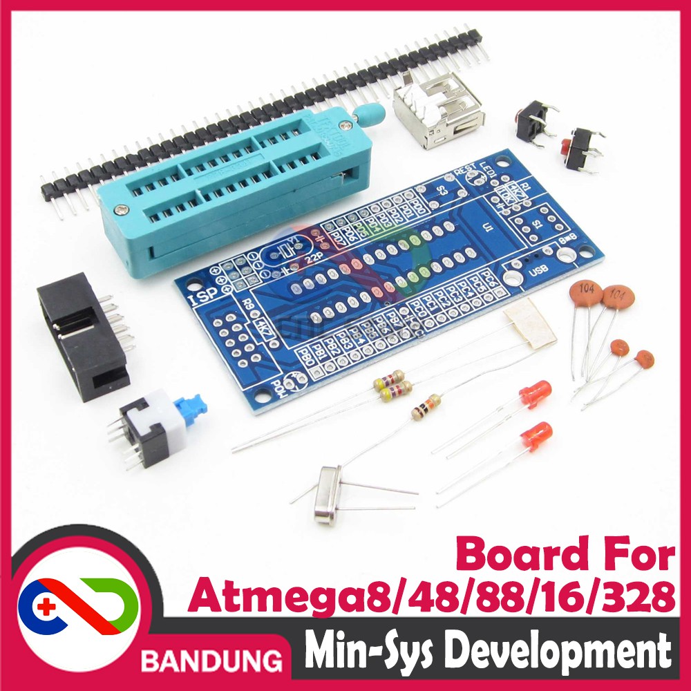 Bảng Mạch Phát Triển Hệ Thống Avr Isp Atmega8 Atmega328