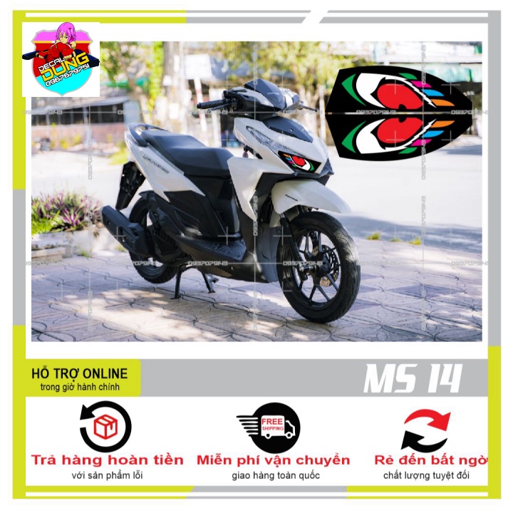 DECAL DÁN ĐÈN SƯƠNG MÙ XE VARIO 2017 (DECAL TRONG SUỐT) MS 14 - DUNG DECAL