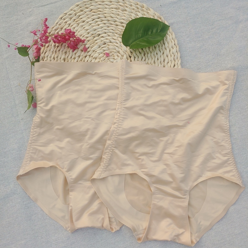 Quần Gen Nịt Bụng Satin Không Lộ Viền Chống Cuộn Chống Gập Cao Cấp