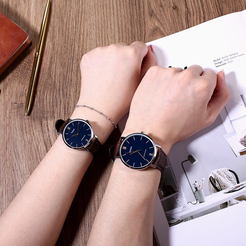 Đồng hồ nữ dây da Casio Anh Khuê LTP-VT01L-2BUDF