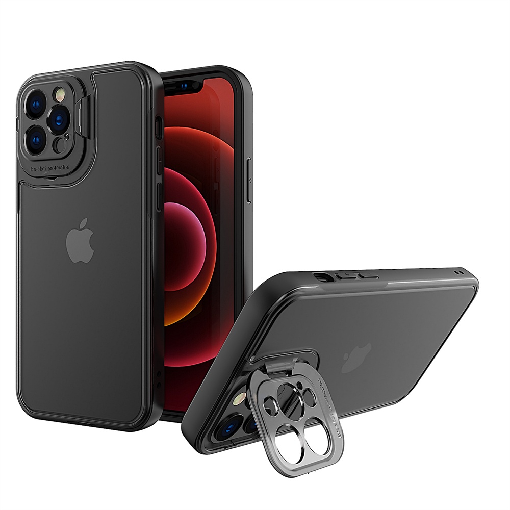 Ốp điện thoại có vòng đỡ bảo vệ ống kính máy ảnh cho IPhone 12 11 Pro Max XS Max XR X 8 7 Plus