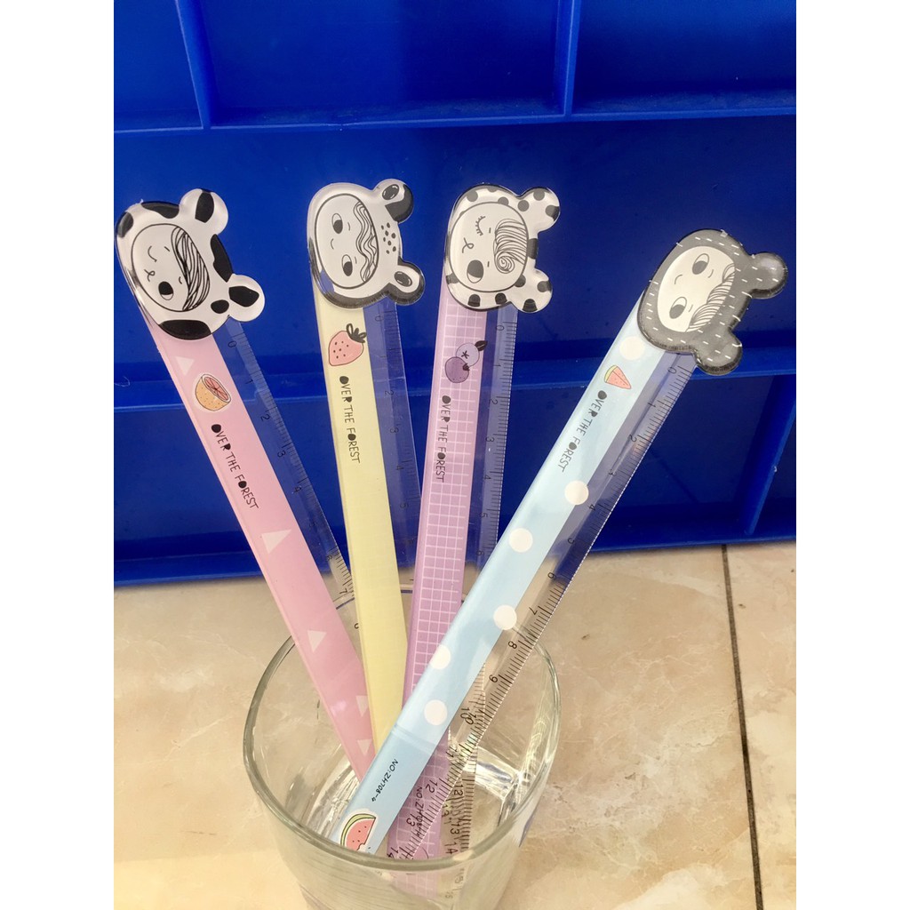 THƯỚC KẺ 15CM HÌNH CUTE ( GIAO HINHFTHEO PHÂN LOẠI)