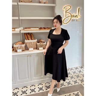 Váy maxi bigsize cột nơ lưng phối màu Holly