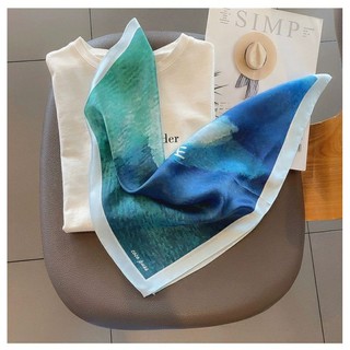 Khăn lụa turban cao cấp 70cm 🎁 Tặng kèm khuy cài khăn