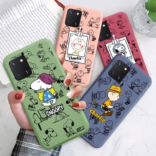 Phim hoạt hình Snoopy Dog HP Vỏ điện thoại di động cho Samsung Galaxy Note 10 Lite A81 M60S Vỏ silicon lỏng mềm Vỏ điện thoại di động Vỏ mềm