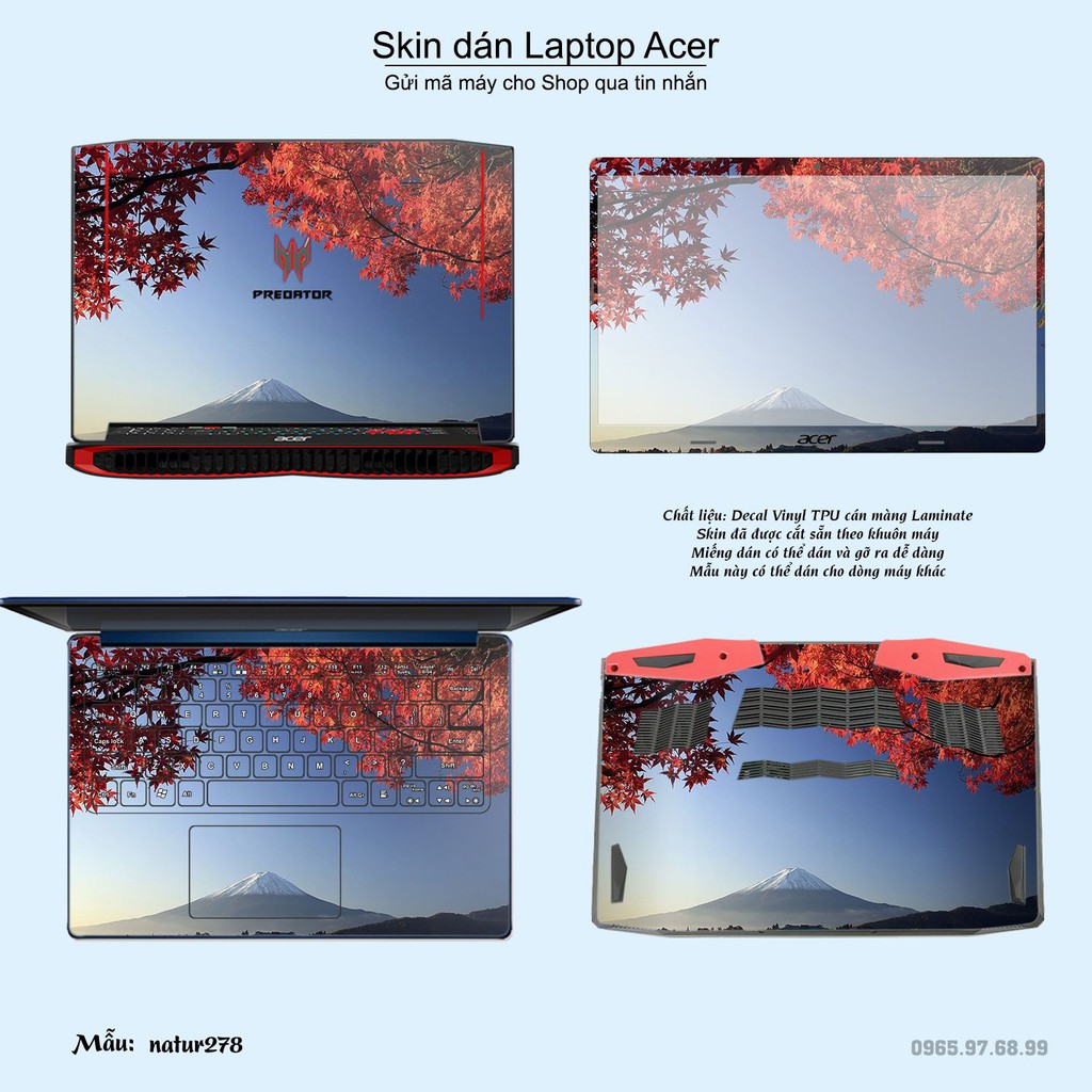 Skin dán Laptop Acer in hình thiên nhiên _nhiều mẫu 11 (inbox mã máy cho Shop)