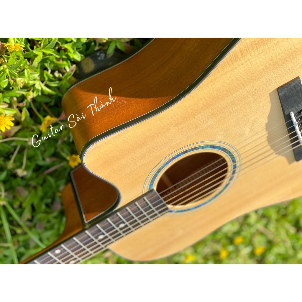 Đàn Guitar Acoustic dáng D TQ-A2 gỗ Mahogany Full Box