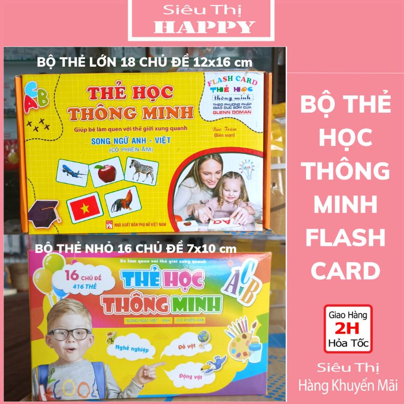 BỘ THẺ HỌC THÔNG MINH FLASH CARD GLENN DOMAN SONG NGỮ ANH - VIỆT