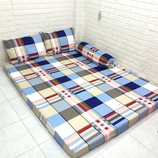 BỘ DRAP COTTON THẮNG LỢI [ 4 MÓN : 1 GA TRẢI GIƯỜNG, 2 VỎ GỐI NẰM, 1 VỎ GỐI ÔM ].