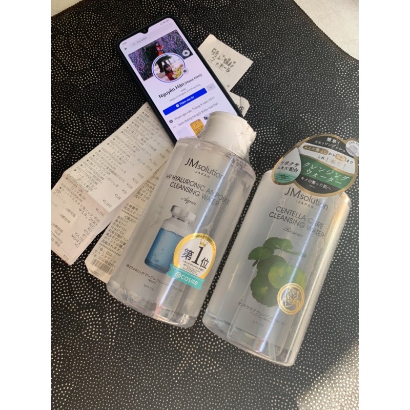 Nước tẩy trang JM Cleansing water 500ml.