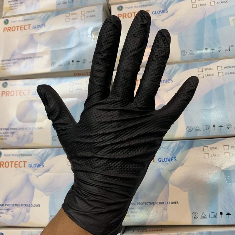 Găng tay cao su y tế hộp 50 cái phù hợp đa ngành nghề sửa xe, rửa xe, thợ xăm, làm tóc, y tế