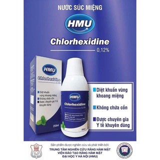 Nước súc miệng HMU Chlorhexidine 0.12%