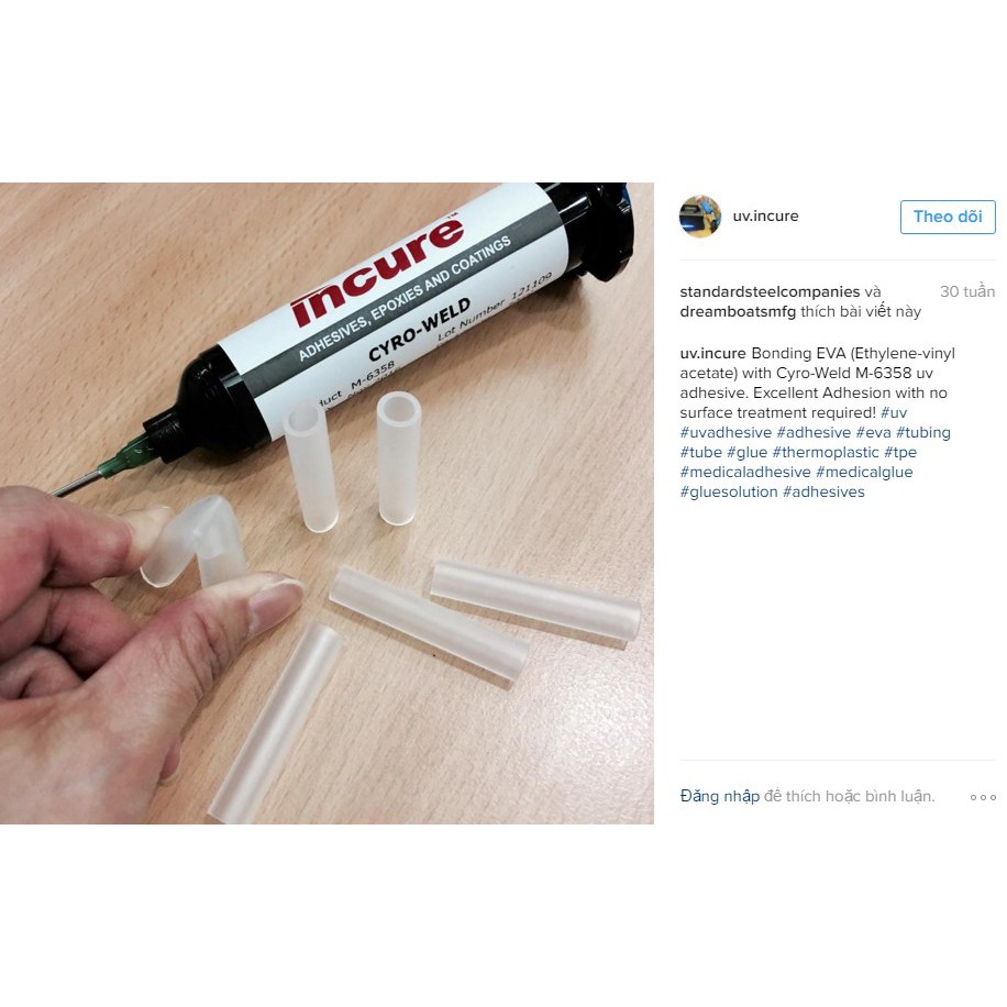 Keo UV dán kính, kim loại, mica siêu nhanh khô, độ bám dính cao Permabond UV620 50ml ducthanhauto