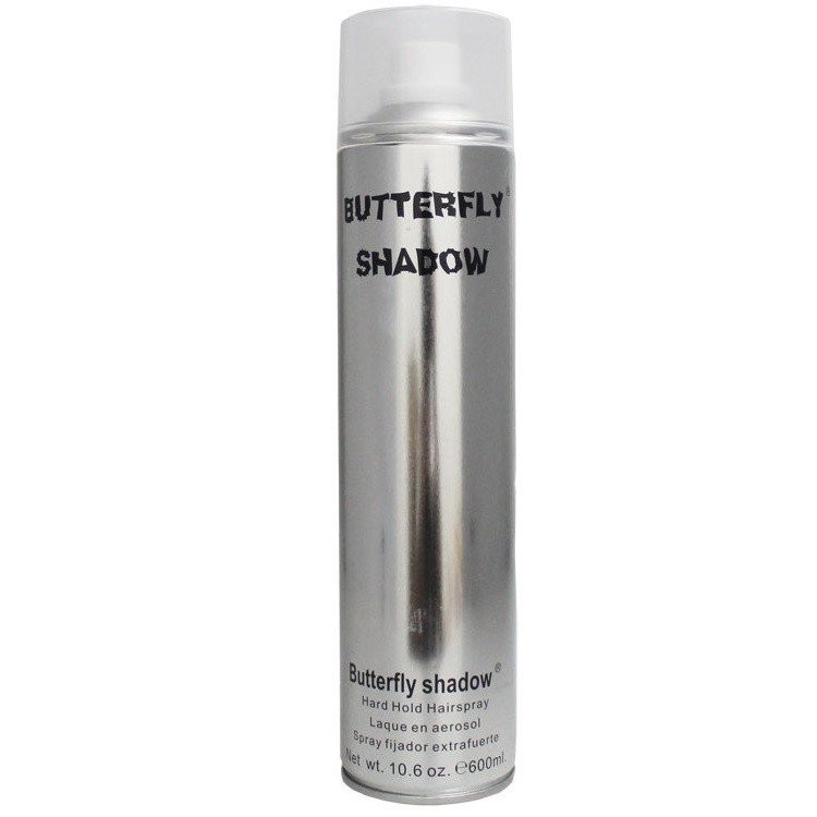 Gôm xịt tóc tạo kiểu nam nữ siêu cứng butterfly shadow 600ML chính hãng MN12