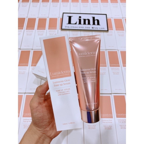 Kem nâng tone trắng da Lumiderm Luminous Glow Tone Up Serum 100ml