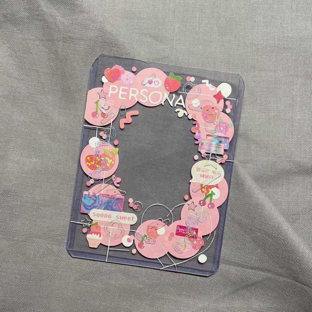 Sum.mer30 - 10 tấm Sticker tròn trắng size chuyên decor top loader chấm tròn trắng trang trí postcard card kpop