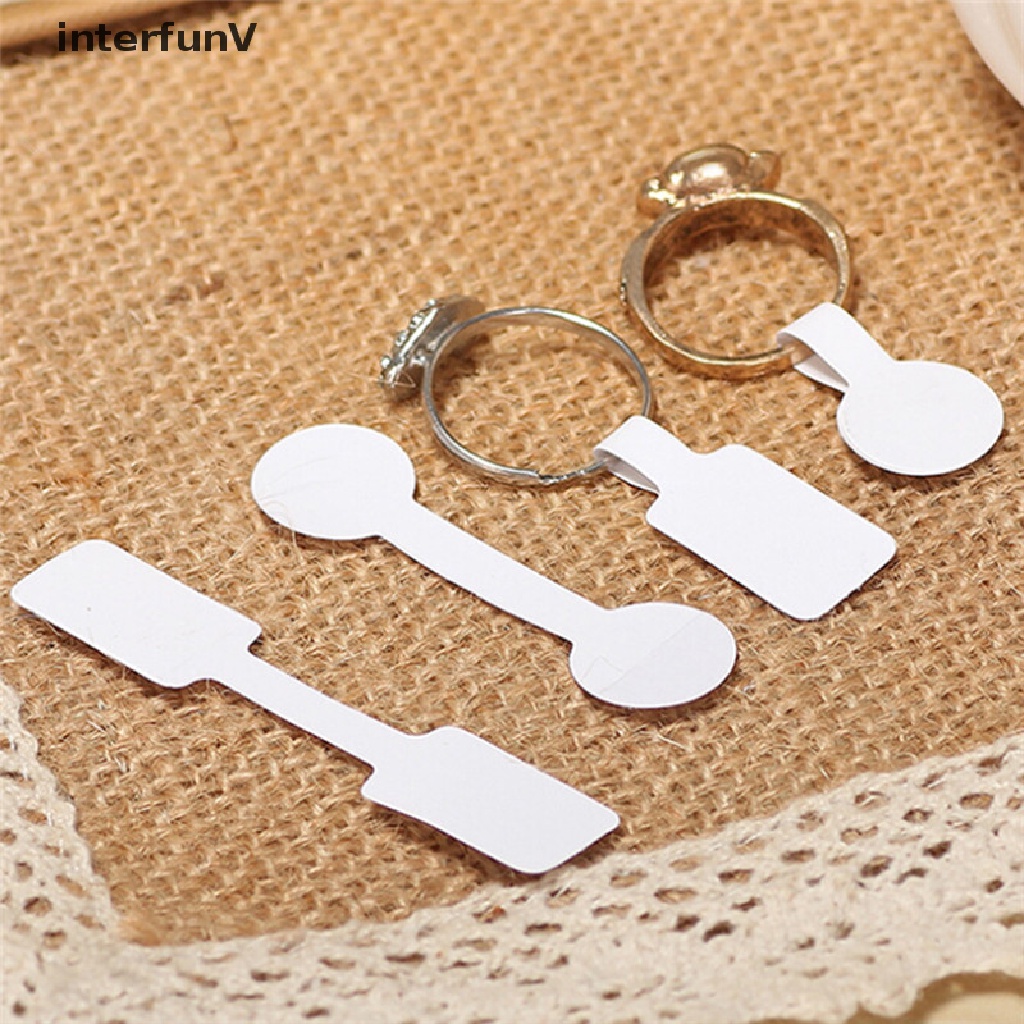 Túi 100 Nhãn Dán Trưng Bày Nhẫn / Vòng cổ Tiện Dụng