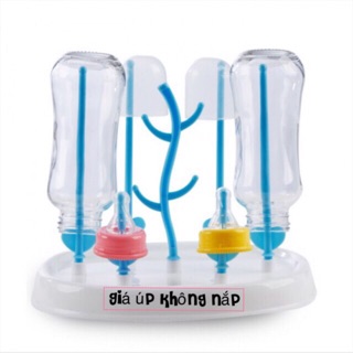 Giá úp bình sữa có nắp đậy cho bé