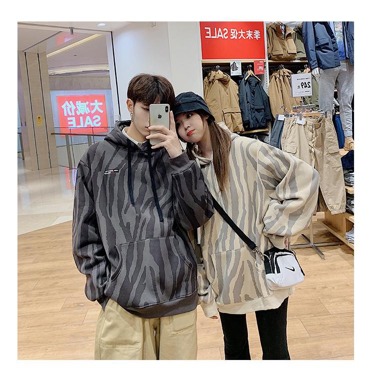 Áo hoodies unisex chất liệu nỉ ngoại rằn ri in toàn thân, lót 2 lớp CC047 | BigBuy360 - bigbuy360.vn