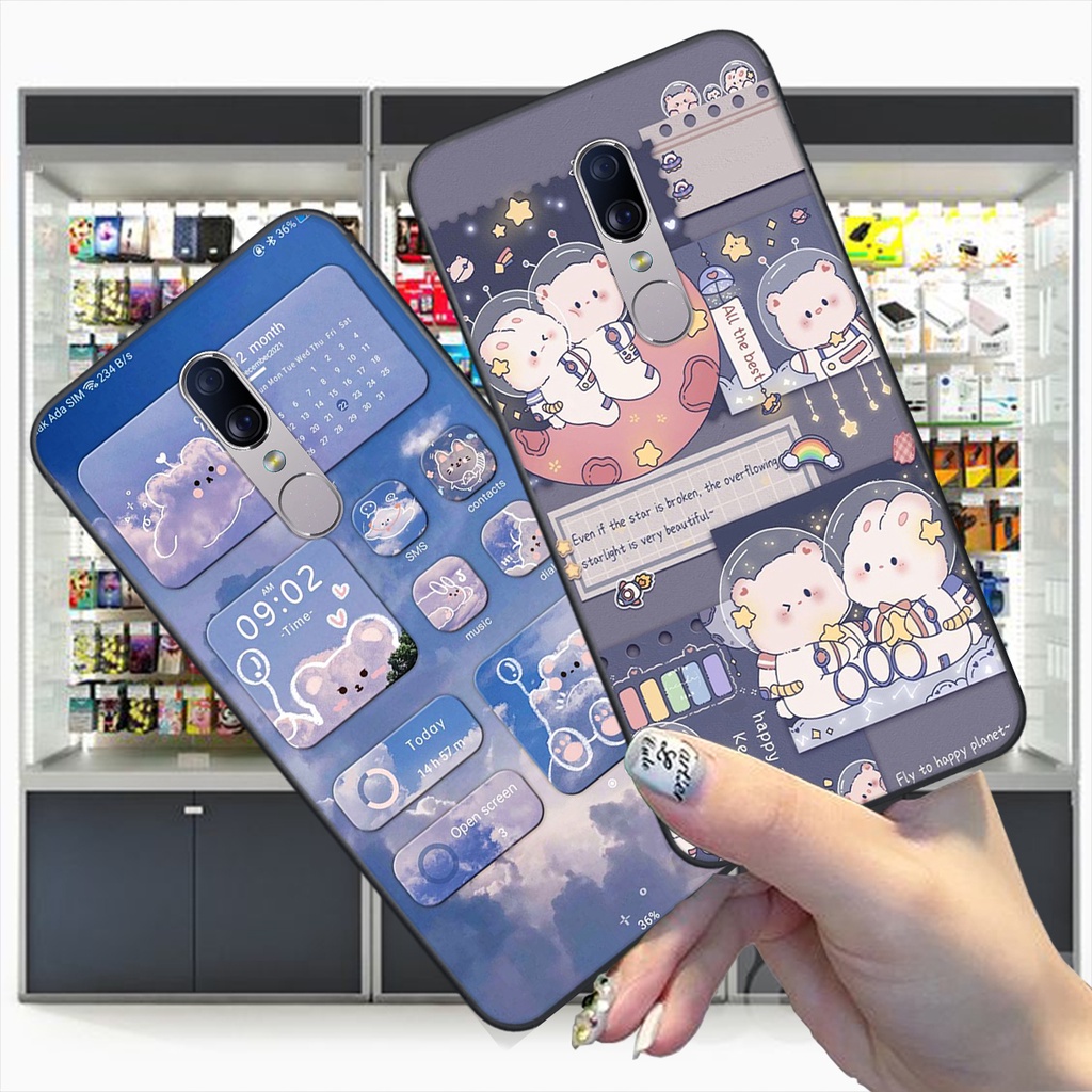 Ốp Oppo F11 / F11 Pro bộ hình gấu , thỏ hồng cute dễ thương giá rẻ siêu bền