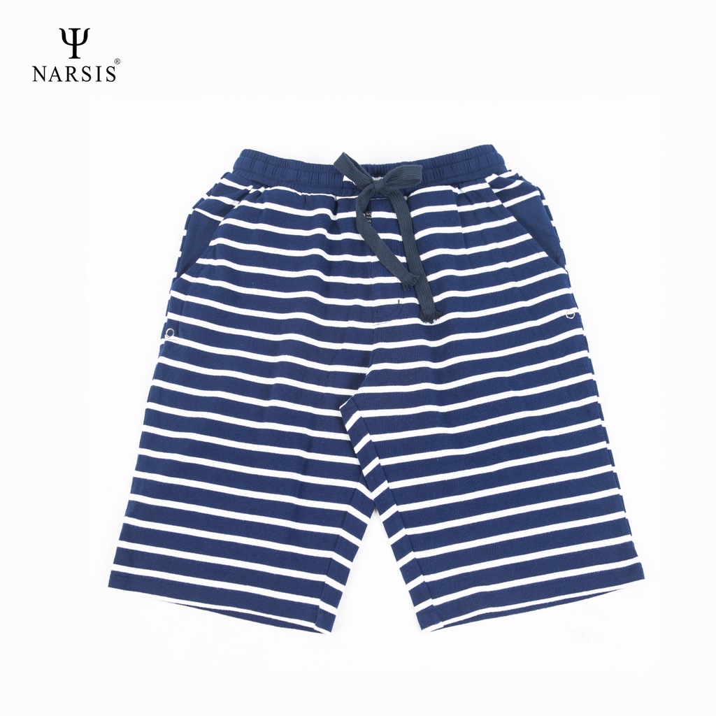 Quần shorts Nam Narsis S7009 kẻ sọc chất liệu cotton mềm mịn thoáng mát