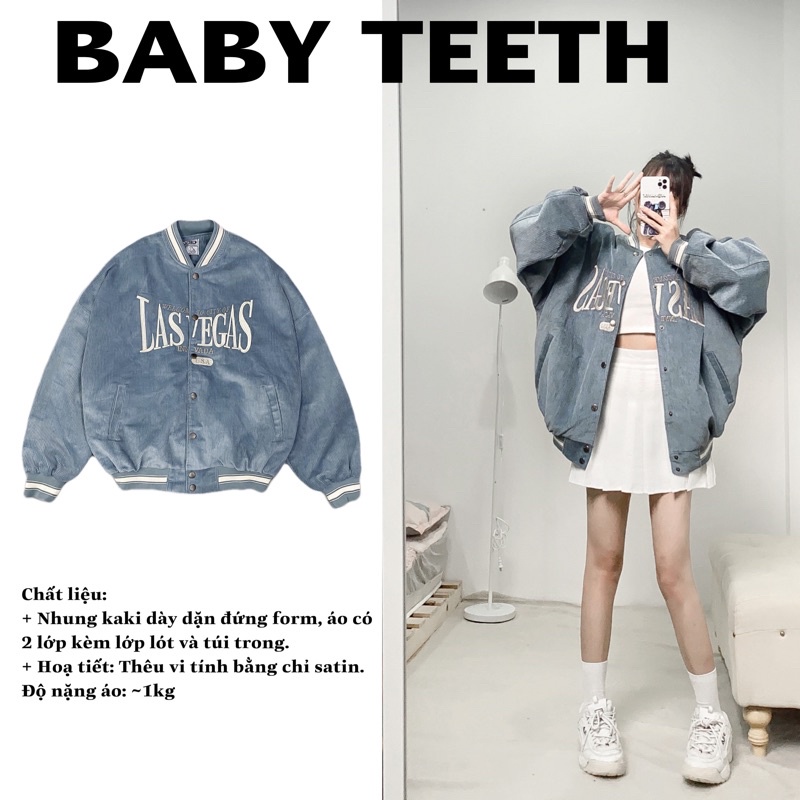 Áo Khoác Bomber Lasvegas Xanh Biển