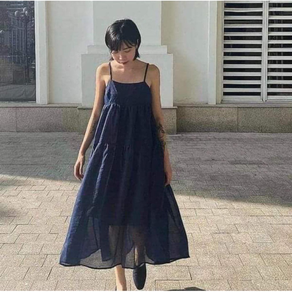 ĐẦM BABYDOLL DÀI HAI DÂY XINH XẮN MÀU NUDE TD | BigBuy360 - bigbuy360.vn