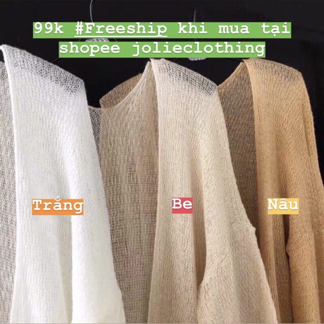 Áo Khoác Cardigan Len Quảng Châu Nhiều Màu Cực đẹp