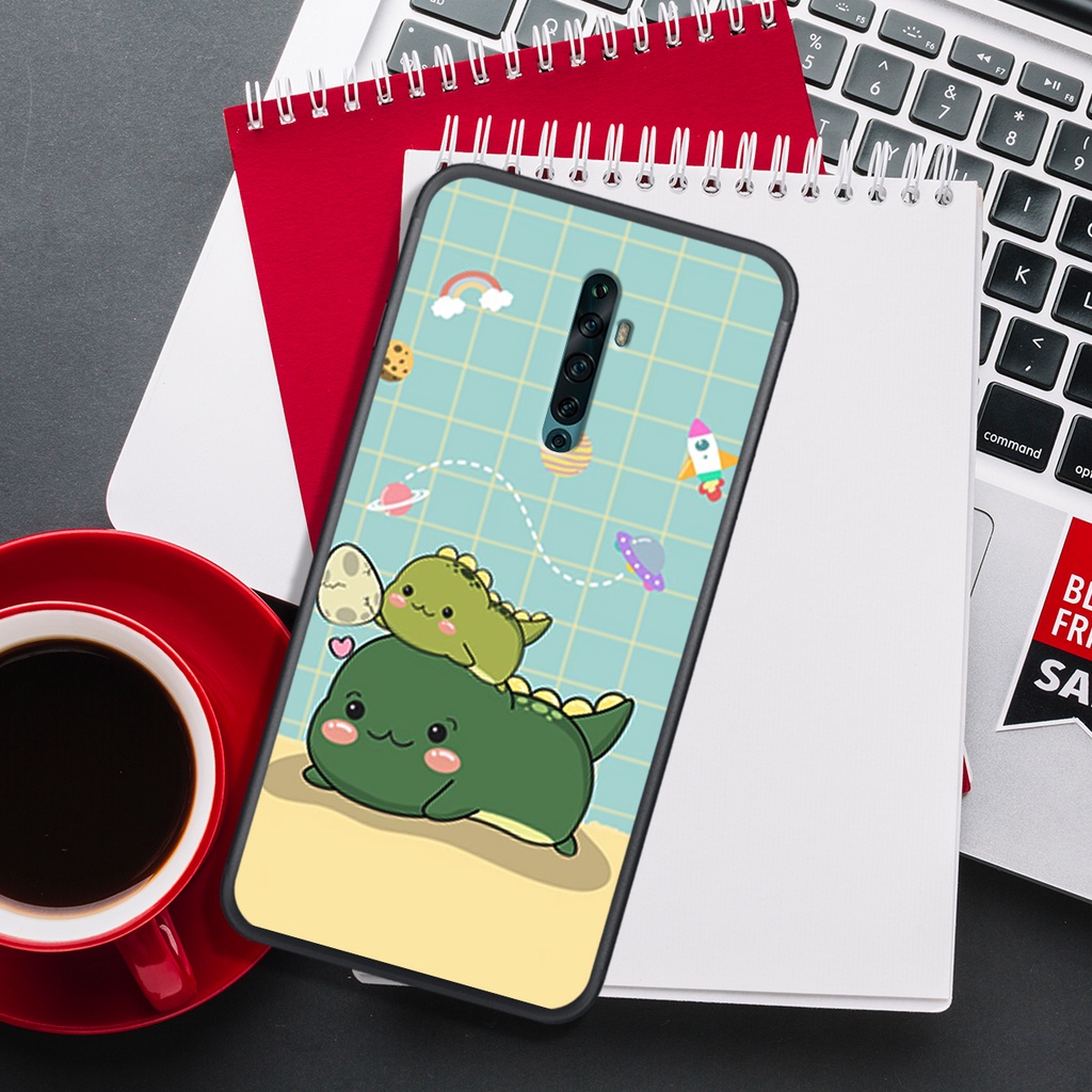 [HOT]ỐP OPPO REALME X- K3 - RENO - RENO 2 - RENO 2F  , IN HÌNH KHỦNG LONG CHIBI SIÊU DỄ THƯƠNG.
