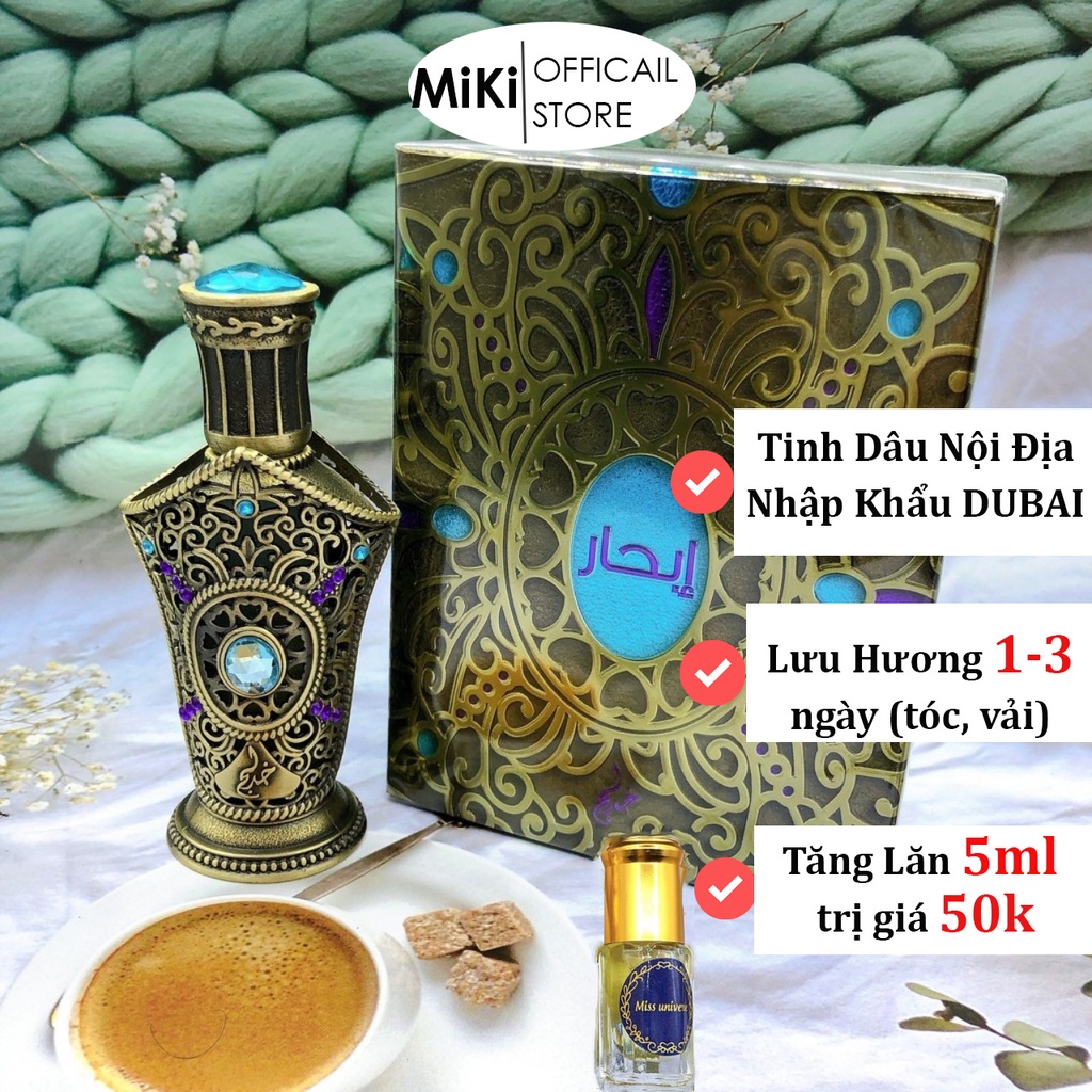 Tinh Dầu Nước Hoa Dubai Nội Địa Nam Cao Cấp IBHAAR 18ml - Tặng Lăn 5ml Mùi Bất Kì | BigBuy360 - bigbuy360.vn