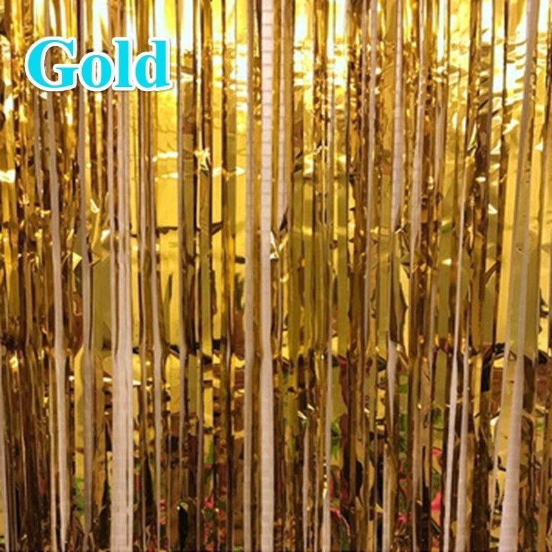 Rèm bằng lá kim loại trang trí chụp ảnh dành cho bữa tiệc