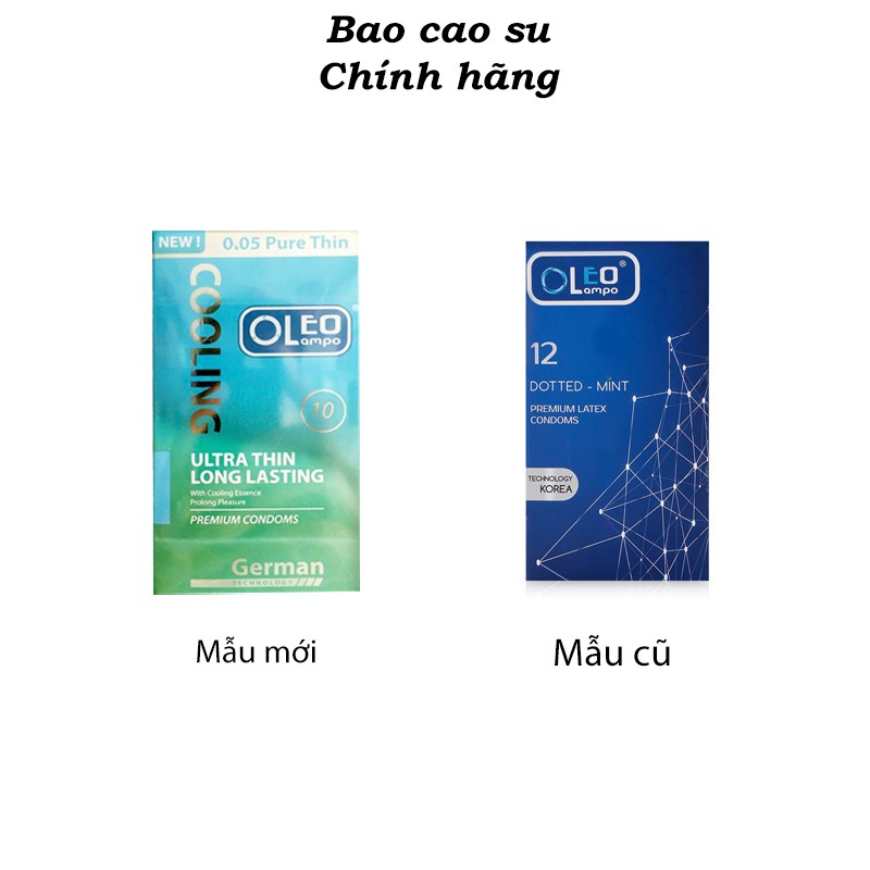 COMBO 3 HỘP BAO CAO SU GAI OLEO BẠC HÀ HỘP 12 CÁI